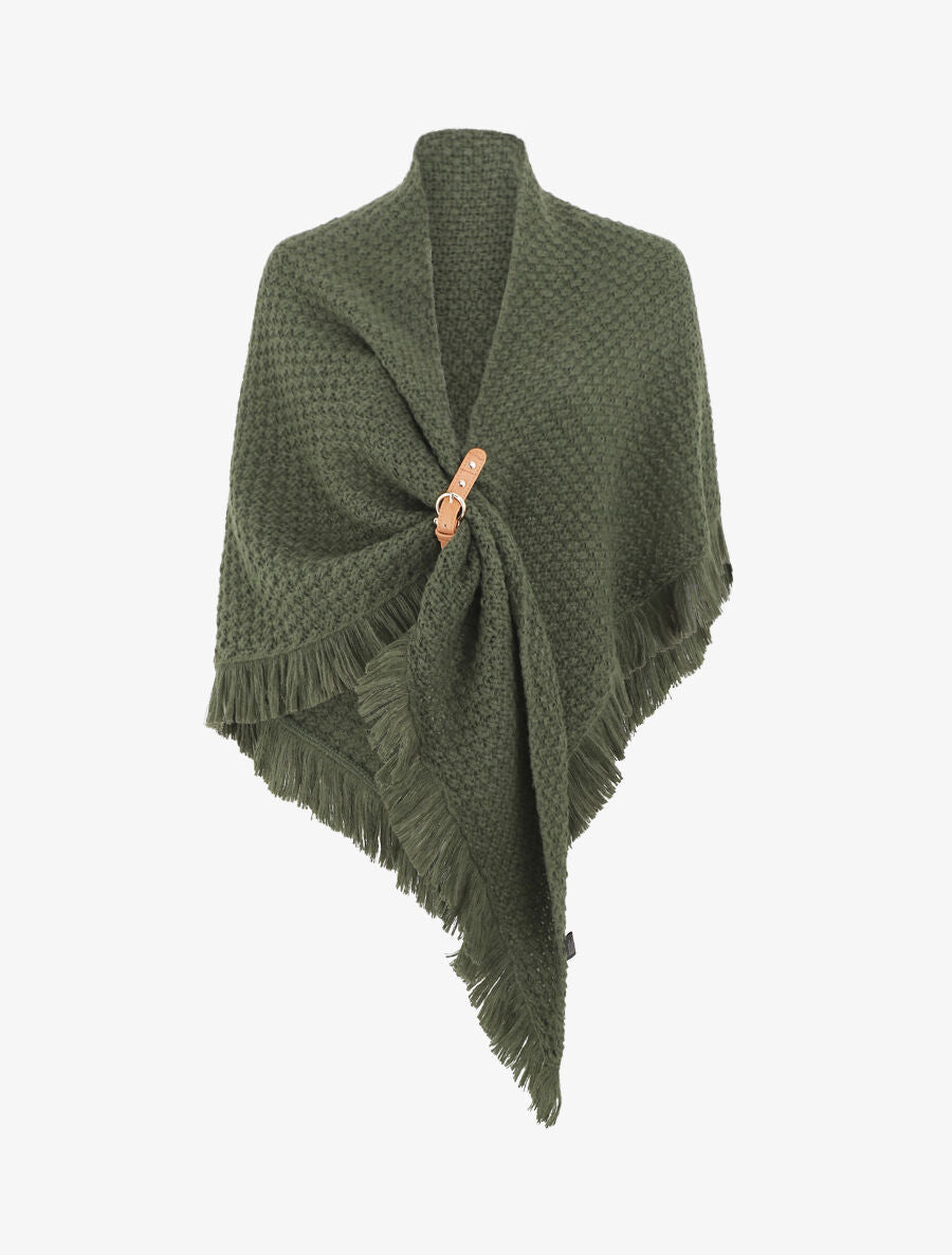 Châle pour femme, châle triangulaire, élégant mélange de laine