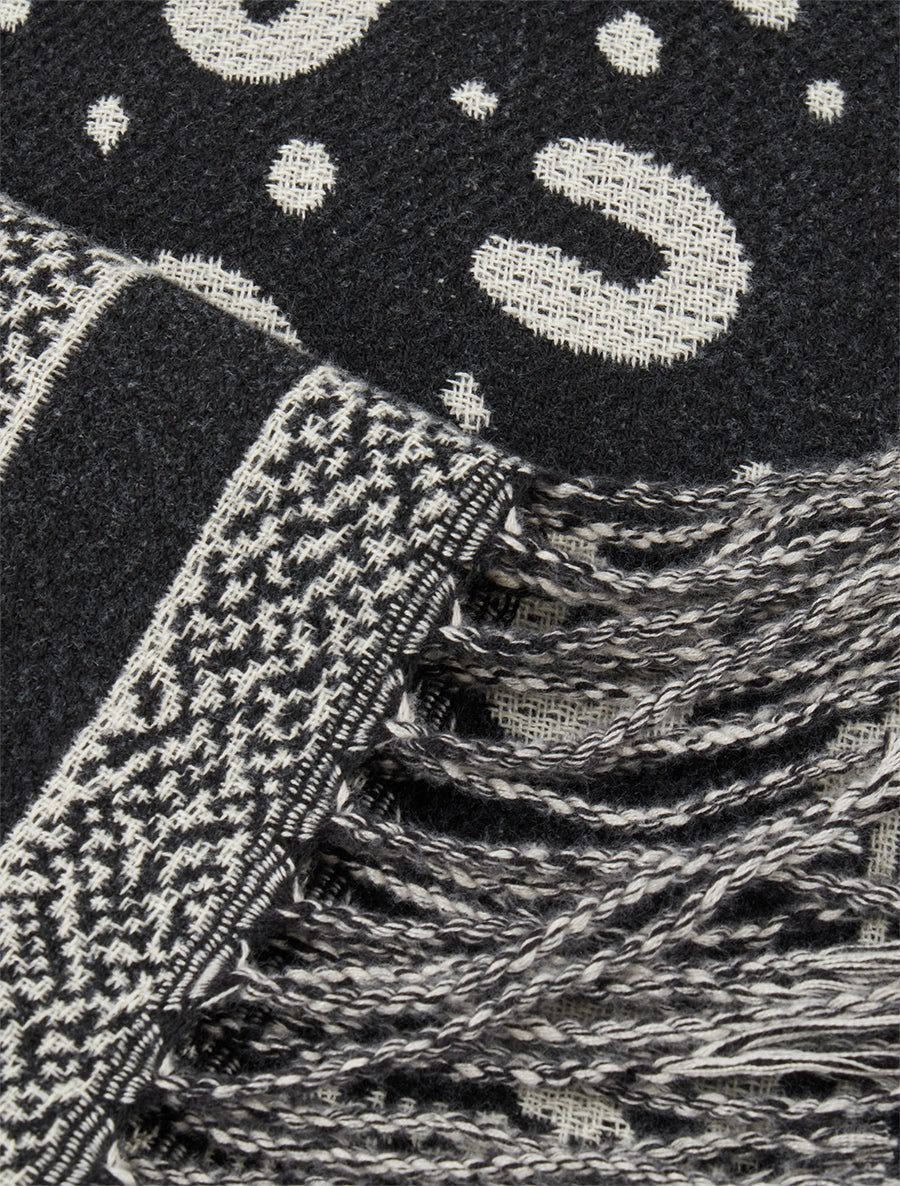 Echarpe à imprimé fer à cheval - Noir - 3