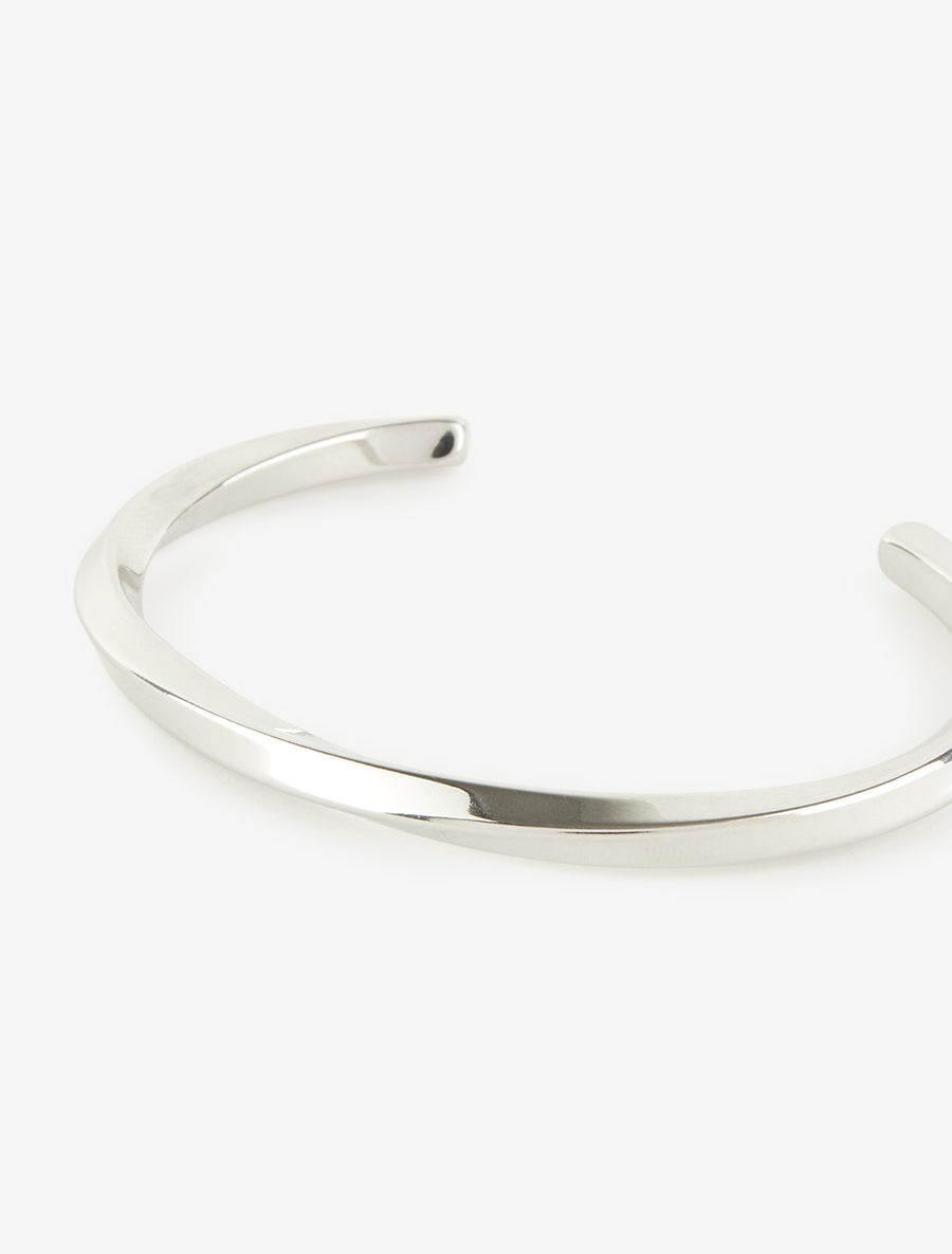 Jonc ouvert torsadé - Argent - 3
