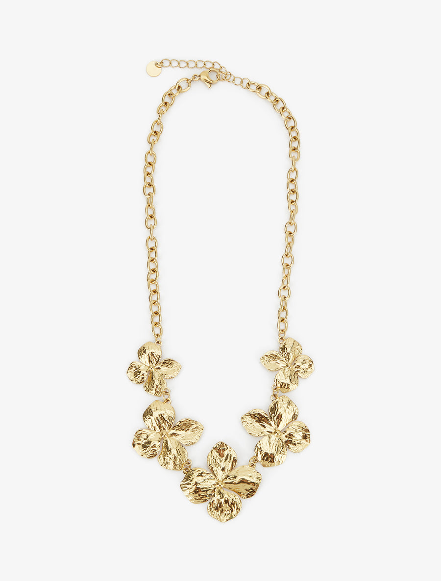 Collier grandes fleurs - Or - 2