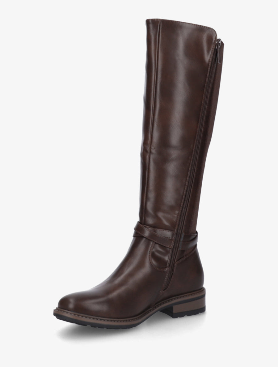 Bottes unies élastiquées - Marron - 3