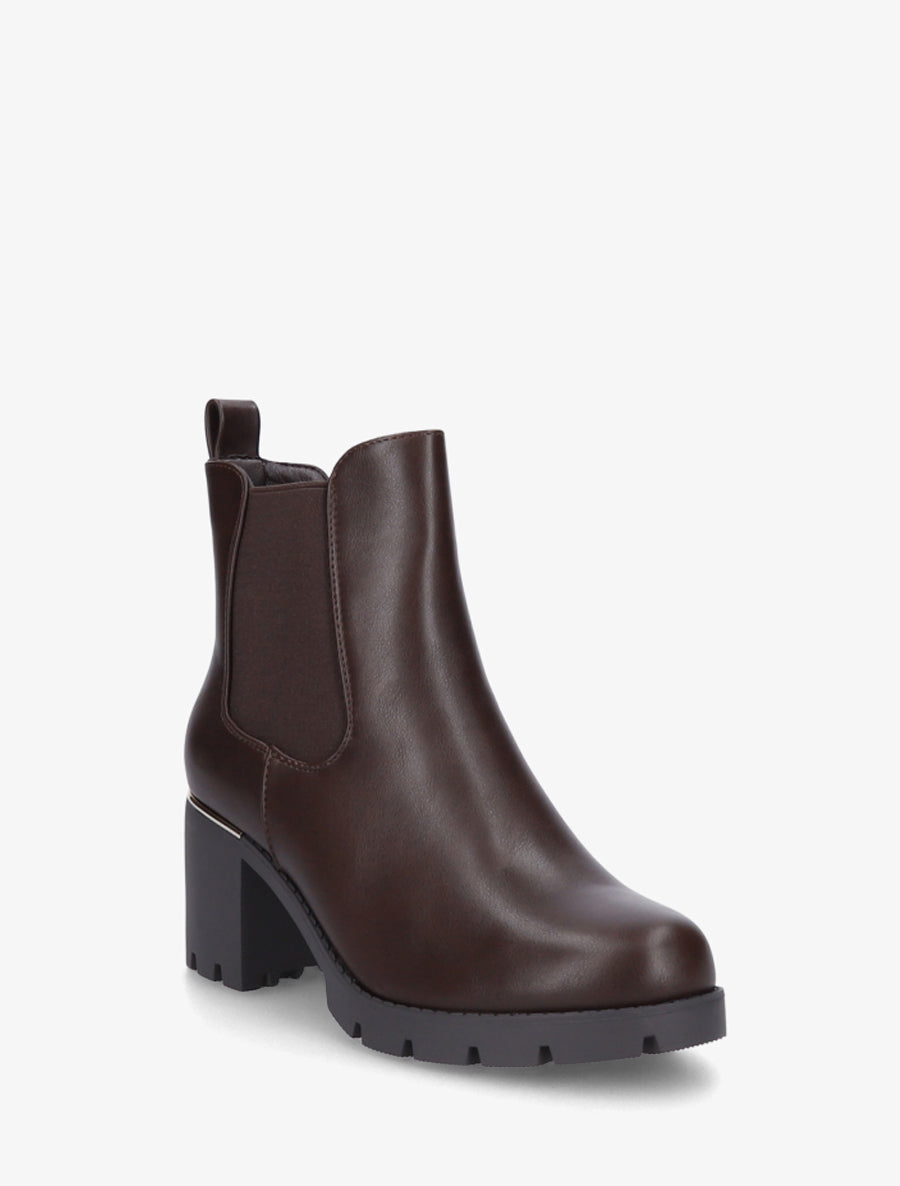 Bottines à cheville élastiquée - Marron - 2