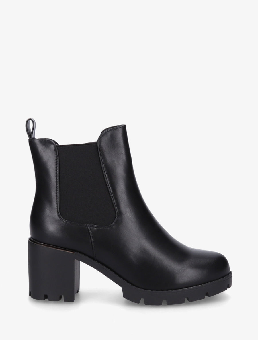 Bottines à cheville élastiquée - Noir - 1