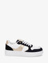 Sneakers à empiècement effet nubuck et détail irisé - Noir - 1