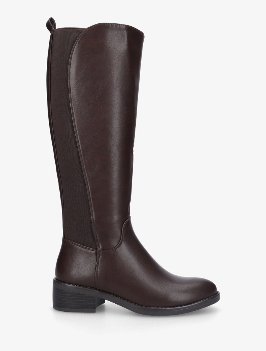Bottes classiques élastiquées - Marron - 1