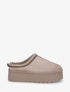 Mules en suédine brodées - Taupe - 1