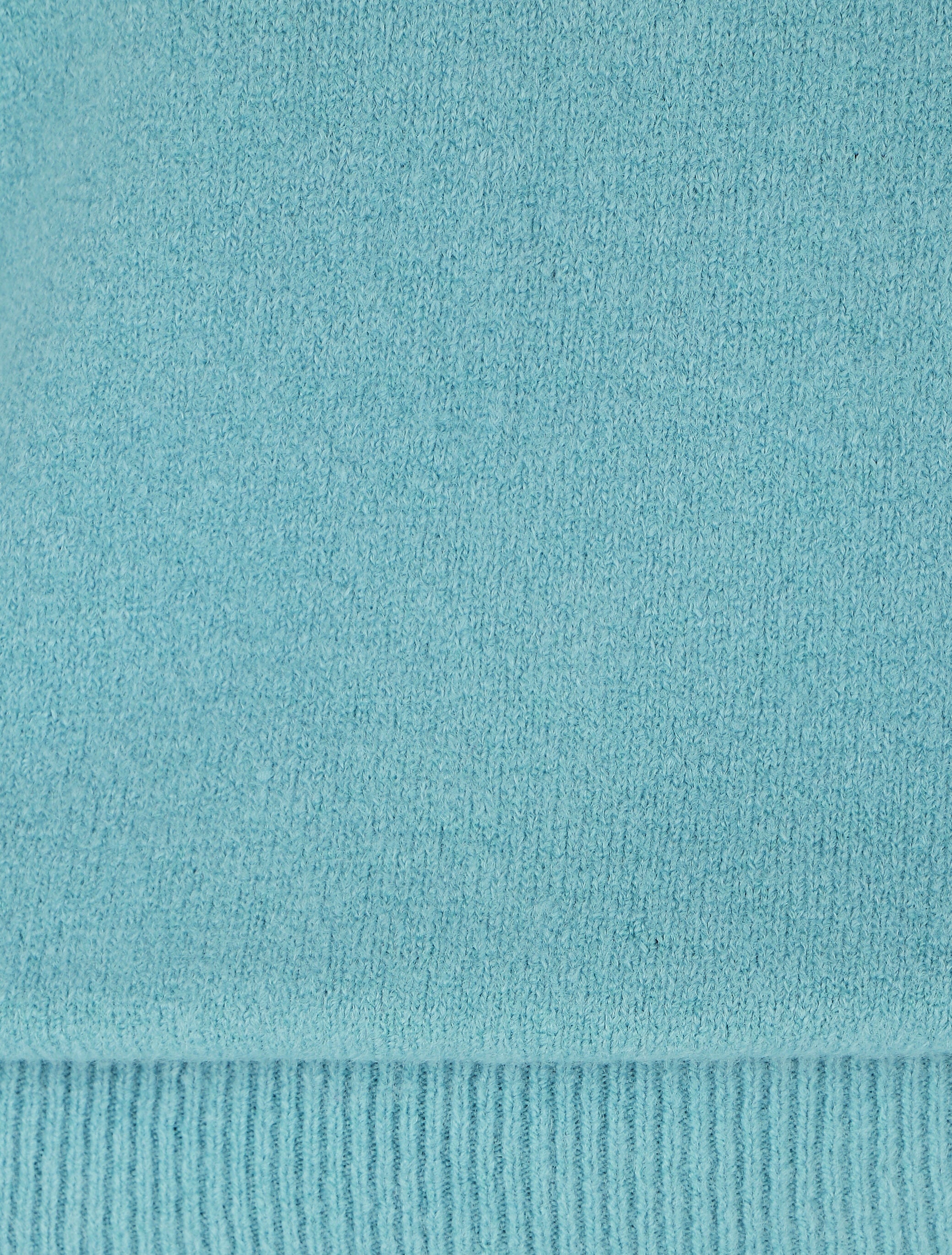 Pull col montant en laine mélangée - Bleu clair - 3