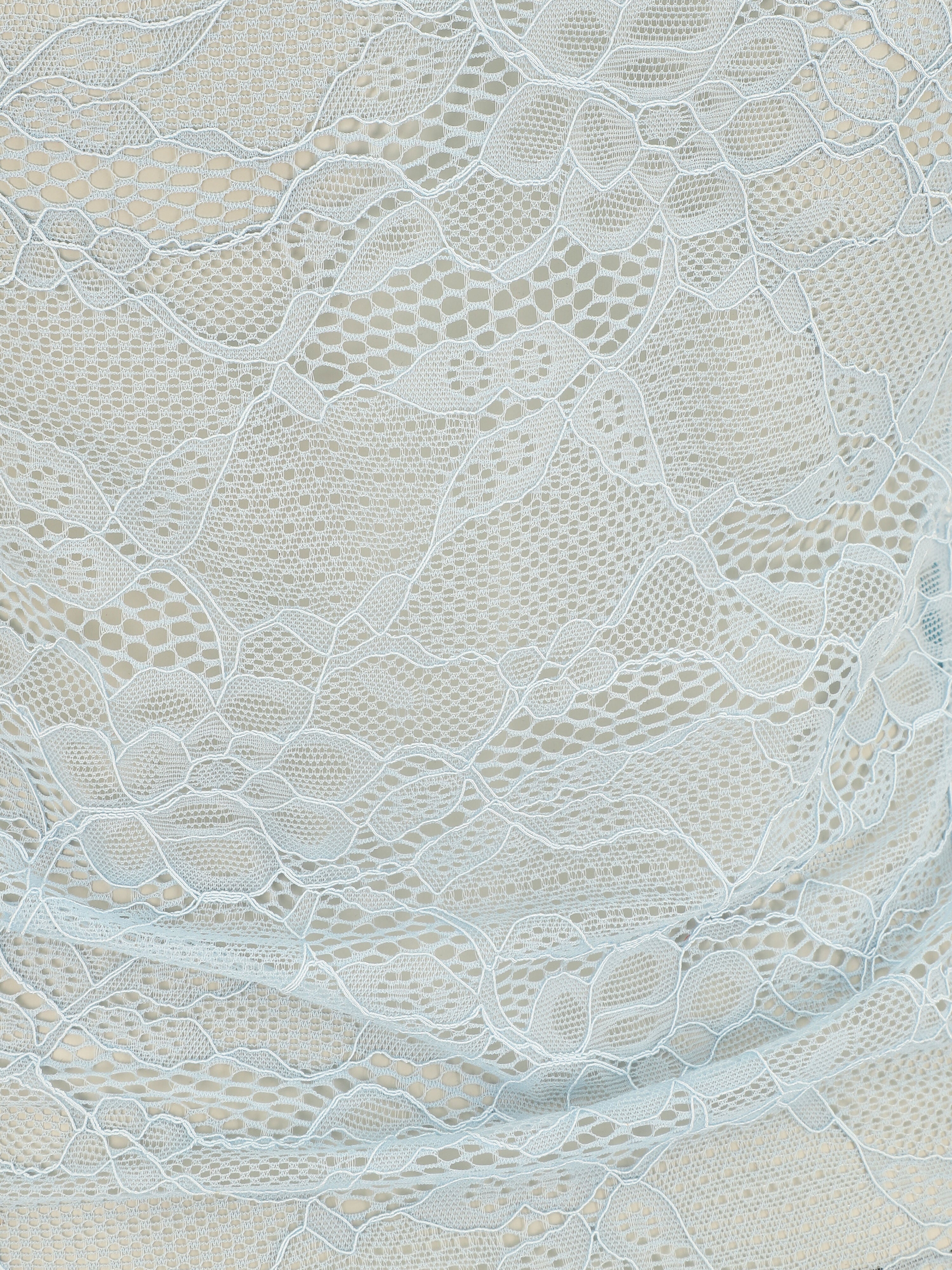 Débardeur ajustée dos en dentelle - Bleu ciel - 3