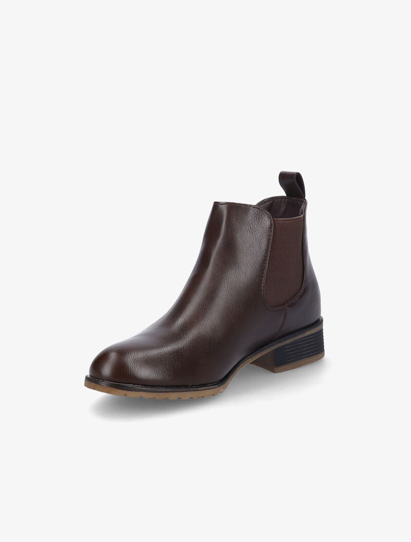 Chelsea boots plates en simili - Marron - 3