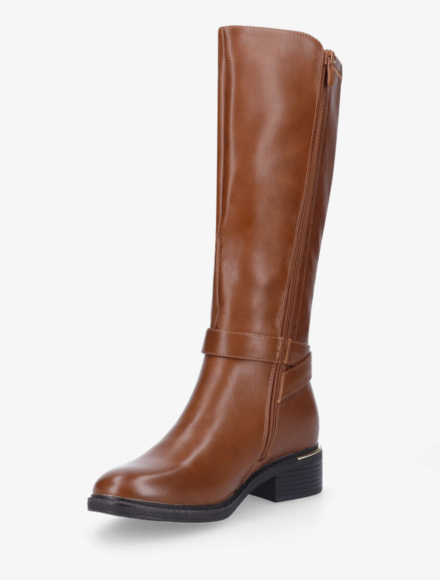 Bottes classiques à empiècement métallique - Camel - 3