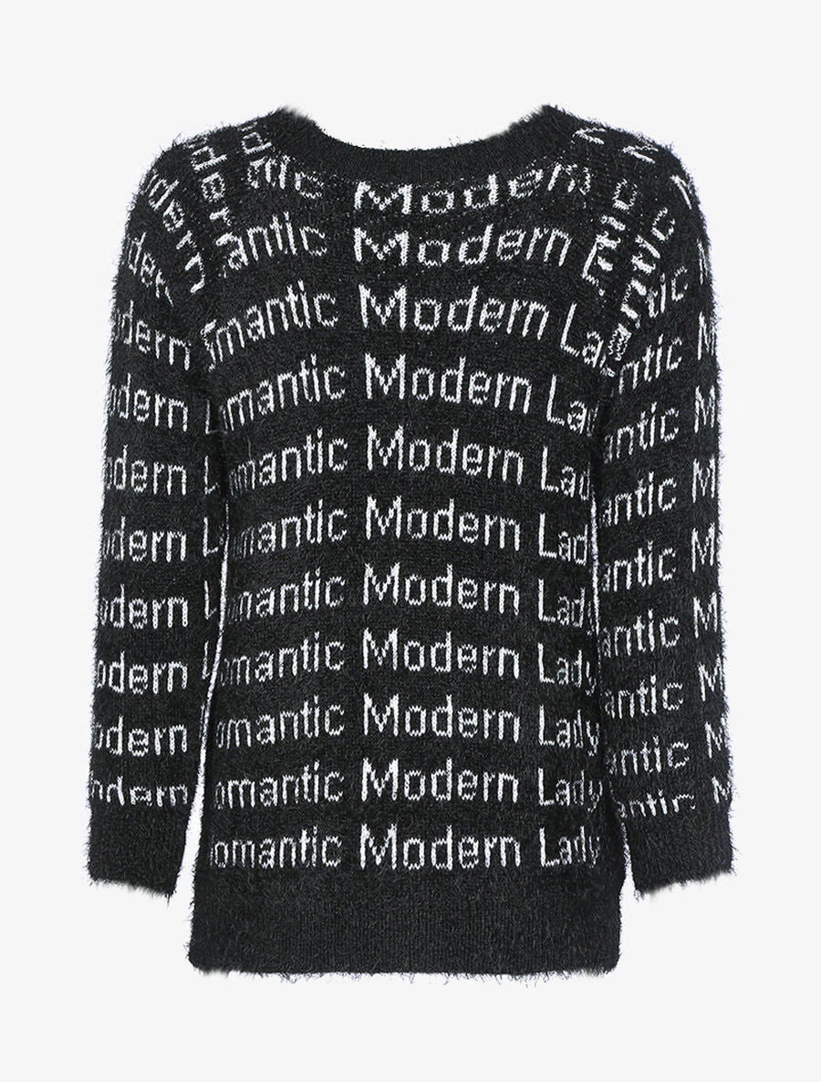 Pull Romantic Modern Lady - Noir - 2