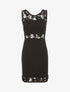 Robe ventre dentelle fleurie - noir - 3