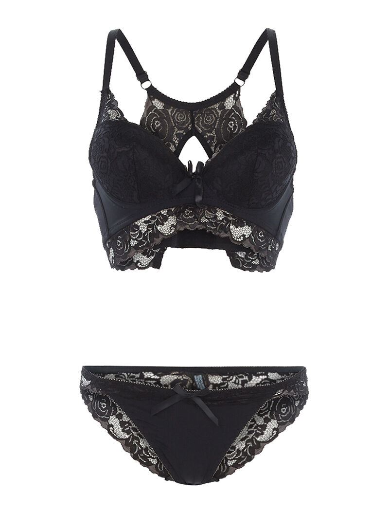 Ensemble SG dos nageur et tanga - noir - 1