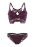 Ensemble SG dos nageur et tanga - aubergine - 3