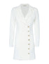 Robe style veste de tailleur - blanc - 1