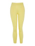 Pantalon slim taille haute - jaune - 3