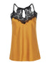 Débardeur dos nageur dentelle - moutarde - 1