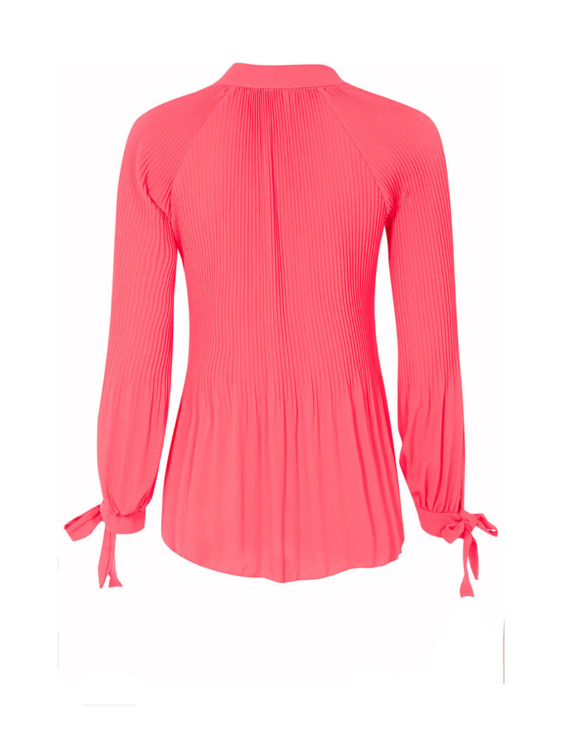 Top plissé à dos long - fushia - 2