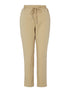 Pantalon fluide rayé - beige foncé/blanc - 1
