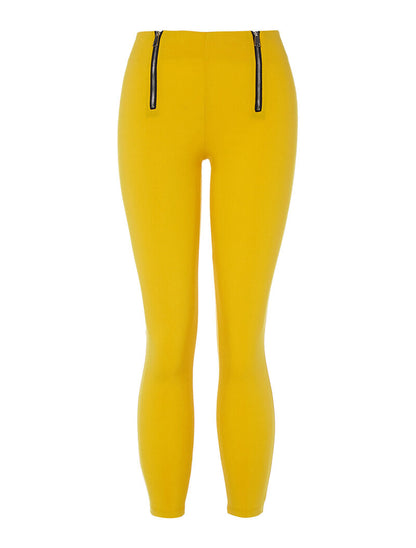 Legging ultra skinny zippé - jaune - 3