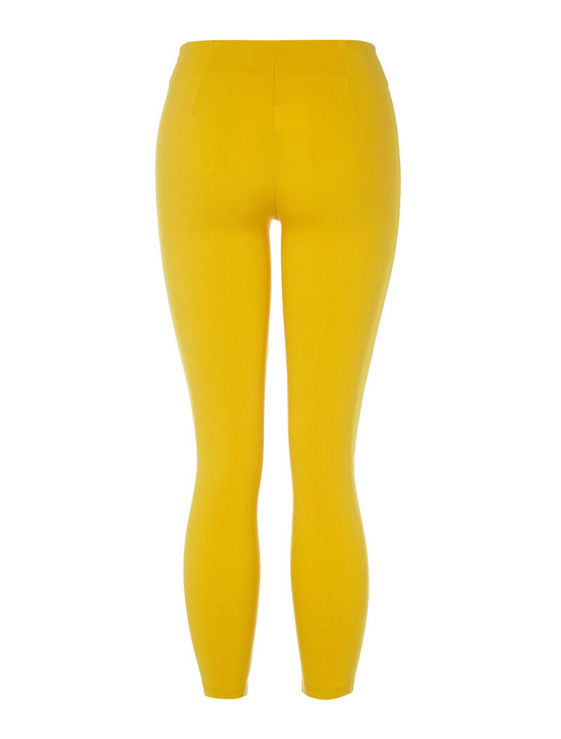 Legging ultra skinny zippé - jaune - 2