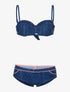 Bikini effet jean - denim foncé - 1