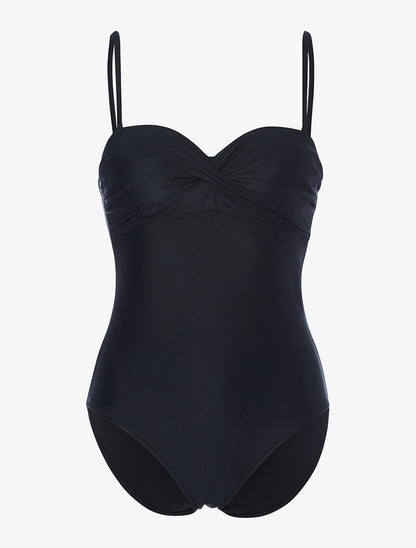 Monokini à bandeau torsadé - noir - 3