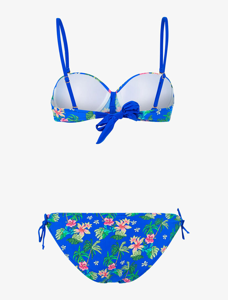 Bikini jungle à balconnet - bleu - 2