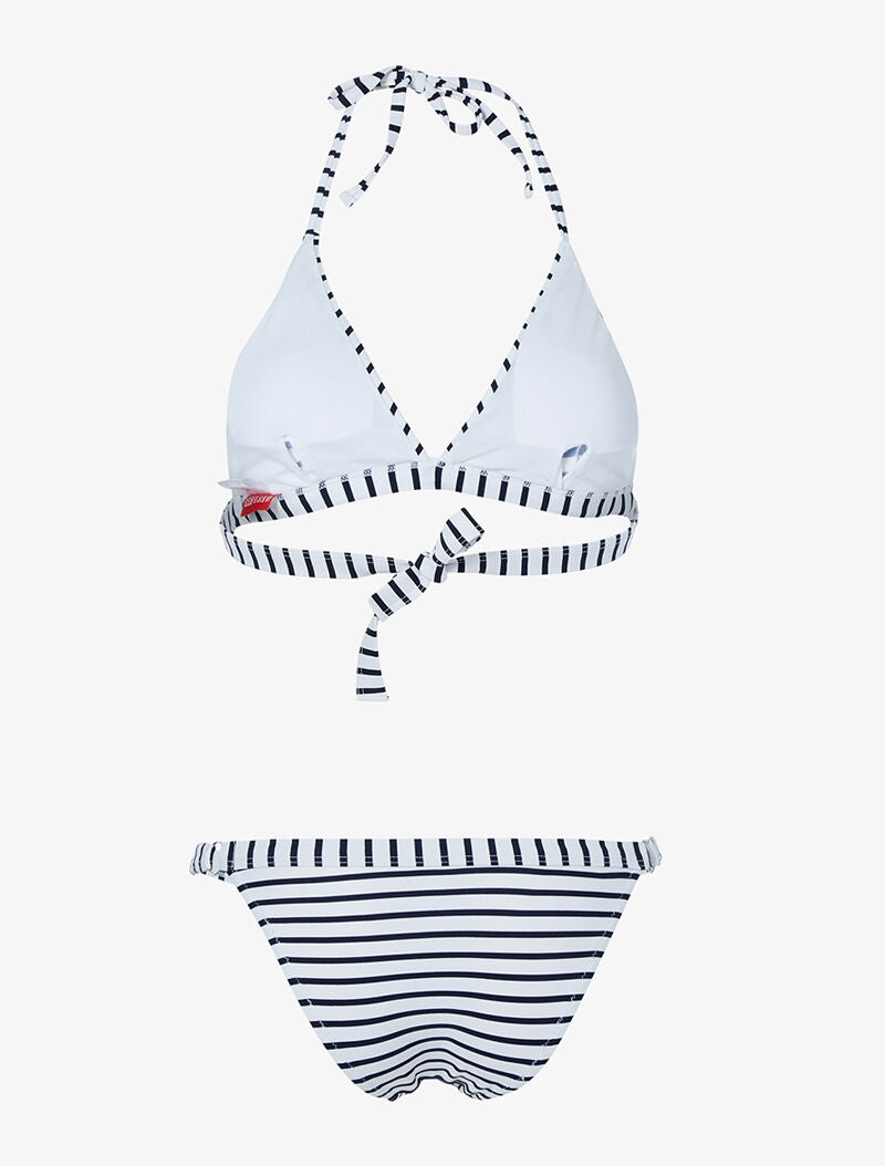 Bikini imprimé marinière - blanc - 2