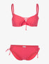 Bikini à côtés ajourés - corail - 3