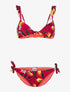 Bikini à imprimé citrons - rouge - 3