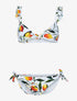 Bikini à imprimé citrons - blanc - 1