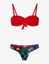 Bikini tanga tropical - rouge - 3