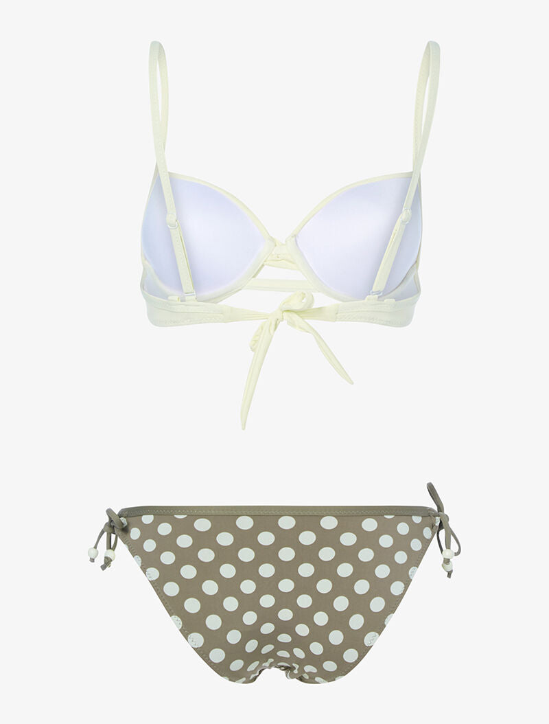 Bikini à imprimé pois - beige/taupe - 2