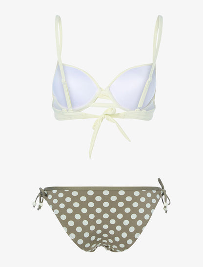 Bikini à imprimé pois - beige/taupe - 2