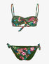 Bikini imprimé tropical - kaki - 3