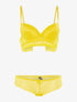 Ensemble SG et shorty dentelle vagues - jaune - 3