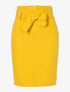 Jupe crayon avec ceinture - jaune - 3