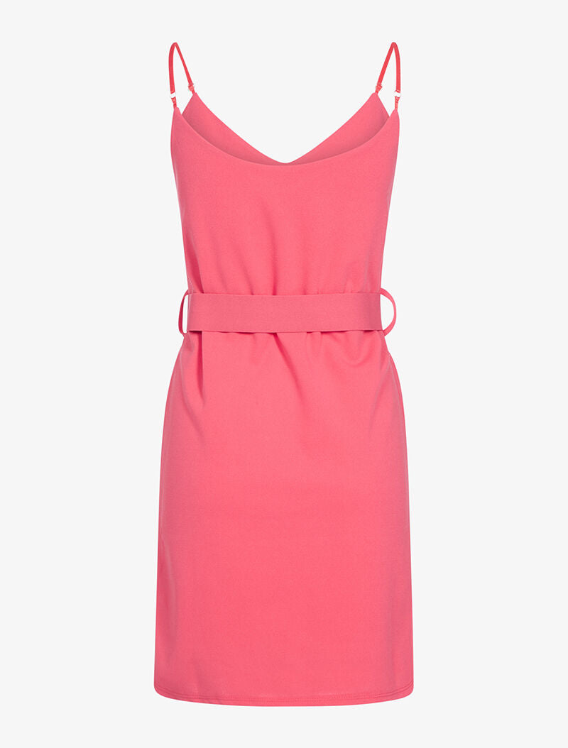 Robe nuisette à taille ceinturée - rose - 2