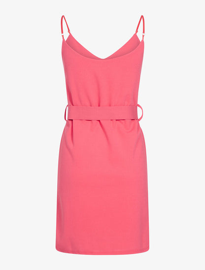 Robe nuisette à taille ceinturée - rose - 2