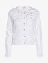 Veste buste à perles et col bijoux - blanc - 3