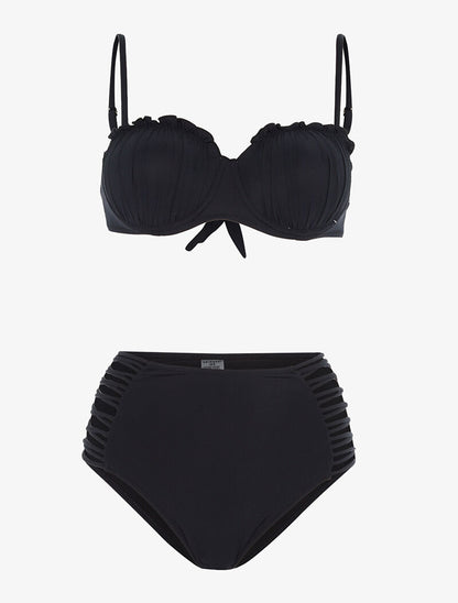 Bikini culotte lace out - noir - 3