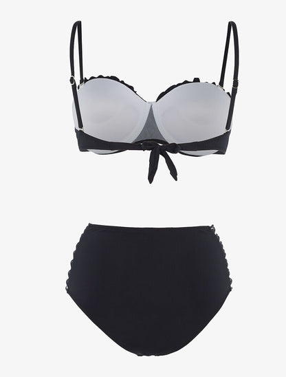 Bikini culotte lace out - noir - 2