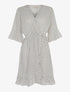 Robe cache-coeur volantée - blanc - 1