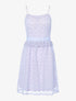 Robe irisée en dentelle et crochet - lilas - 3