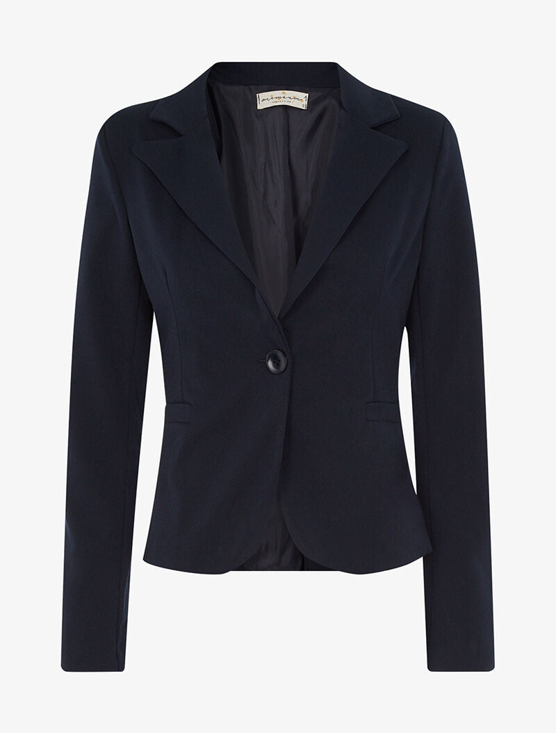 Blazer court classique - marine - 3