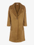 Manteau effet daim à poches moumoute - camel - 4