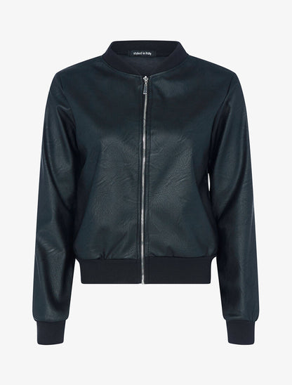 Blouson en simili - noir - 1