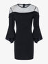 Robe courte volantée - noir - 3