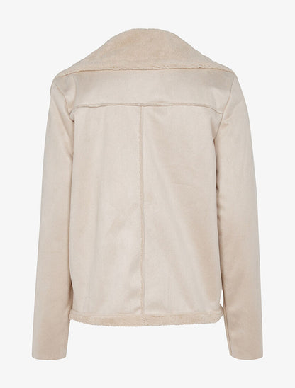 Blouson intérieur fourré - beige - 2